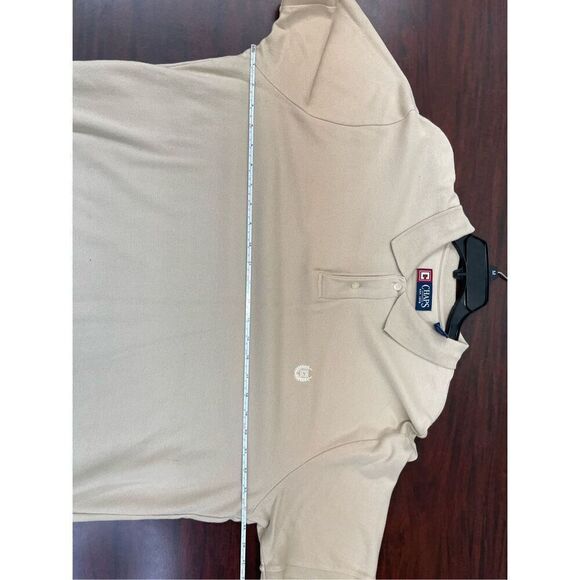 Chaps Men’s Short Sleeve Beige Colored Collared Polo Tee Size X-Large - Picture 6 of 7